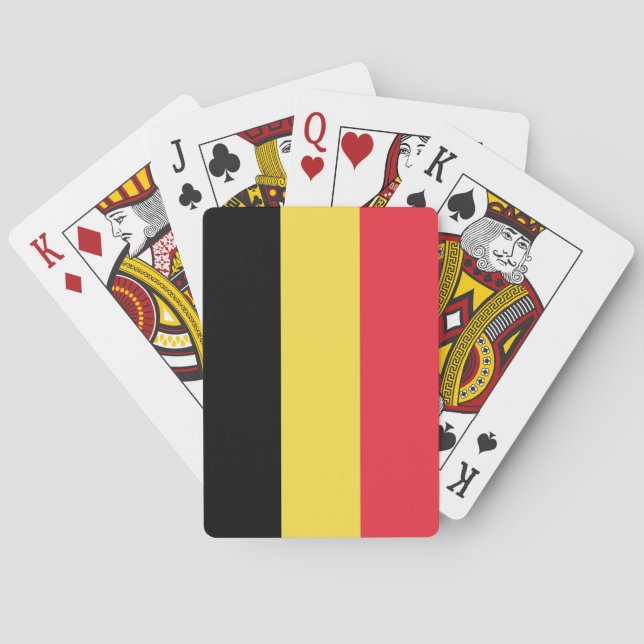 Jeu De Cartes Drapeau Belge Patriotique (dos)
