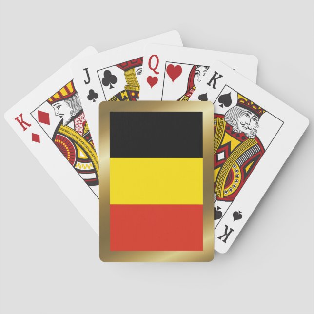 Jeu De Cartes Drapeau Belgique Jouer des cartes (dos)