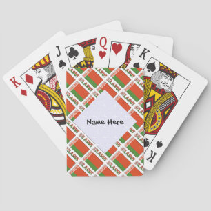 Jeu De Cartes Drapeau biélorusse personnalisé en mosaïque 