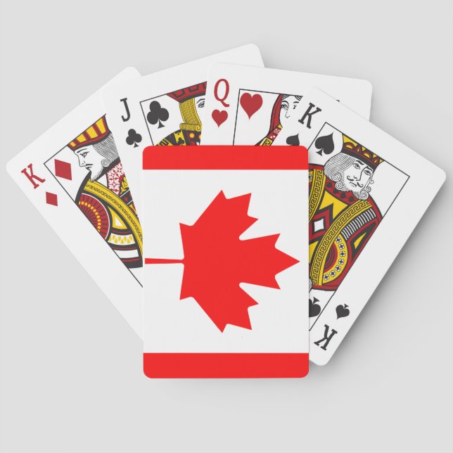 Jeu De Cartes Drapeau (canadien) du Canada (dos)