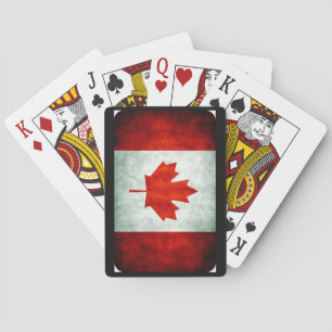 Jeu De Cartes Drapeau canadien en détresse