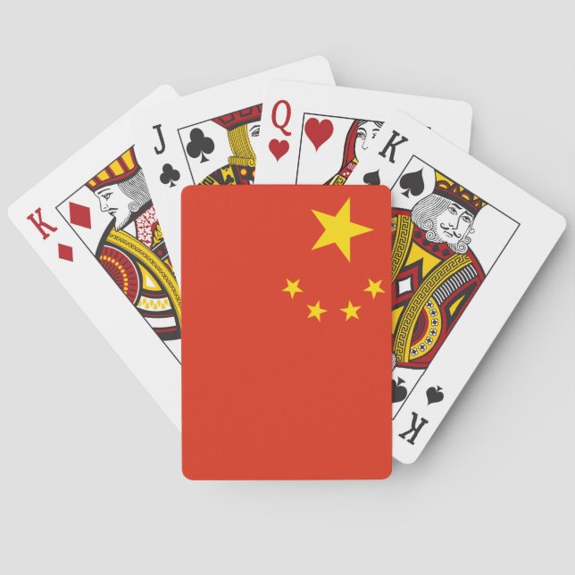 Jeu De Cartes Drapeau chinois (dos)