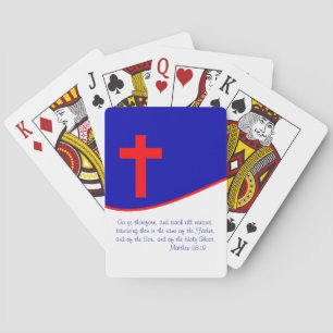Jeu De Cartes Drapeau chrétien inspiré