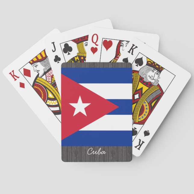 Jeu De Cartes Drapeau Cuba Jouer des cartes (dos)