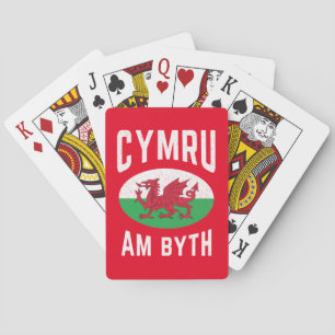 Jeu De Cartes Drapeau Cymru Am Byth Wales Fier Rugby Vintage gal