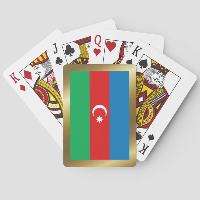 Jeu De Cartes Drapeau d'Azerbaïdjan Jouer des cartes (dos)