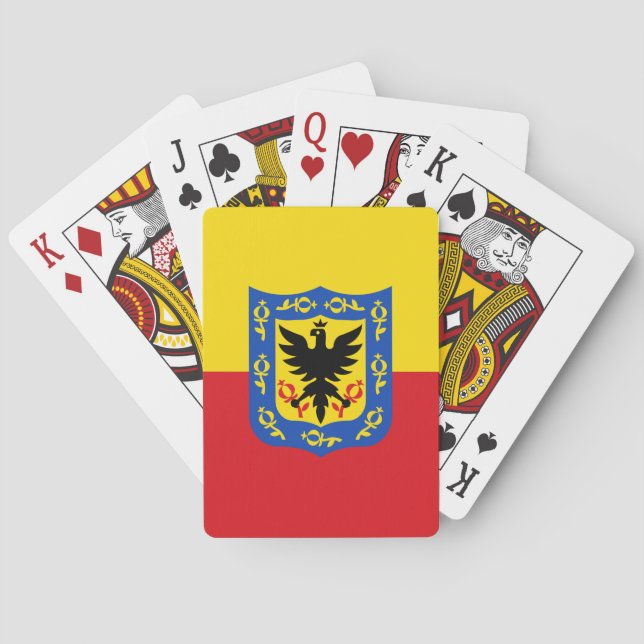 Jeu De Cartes Drapeau de Bogota, Colombie (dos)