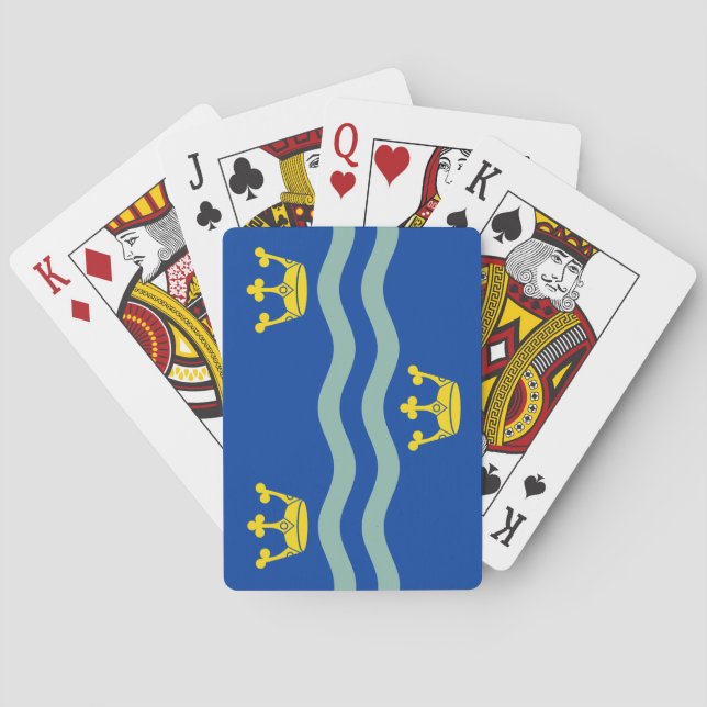 Jeu De Cartes Drapeau de Cambridgeshire (dos)