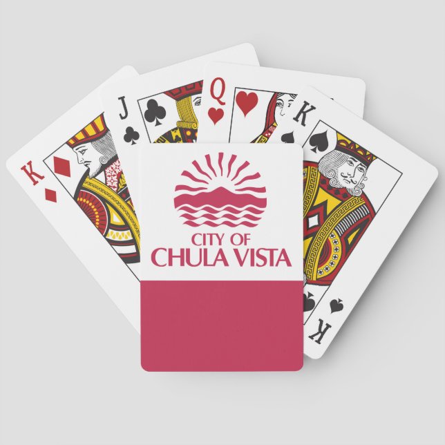 Jeu De Cartes Drapeau de Chula Vista, Californie (dos)