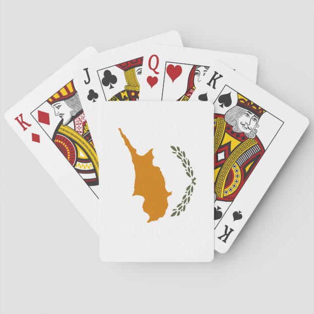 Jeu De Cartes Drapeau de Chypre (Chypre grecque) (dos)