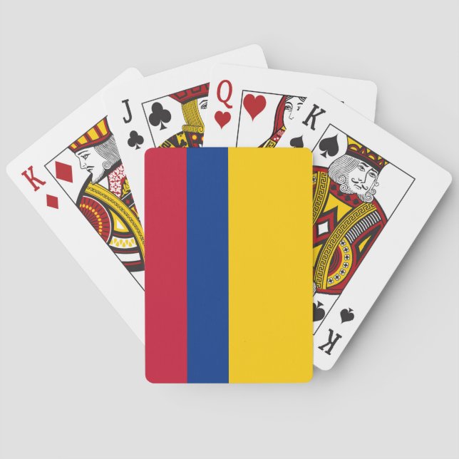 Jeu De Cartes Drapeau de Colombie (dos)
