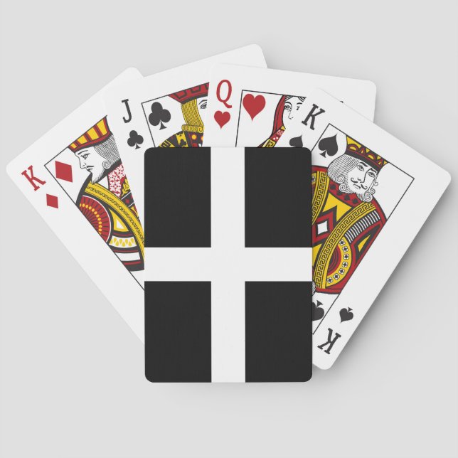 Jeu De Cartes Drapeau de Cornouailles (Cornwall) (Comté d'Anglet (dos)