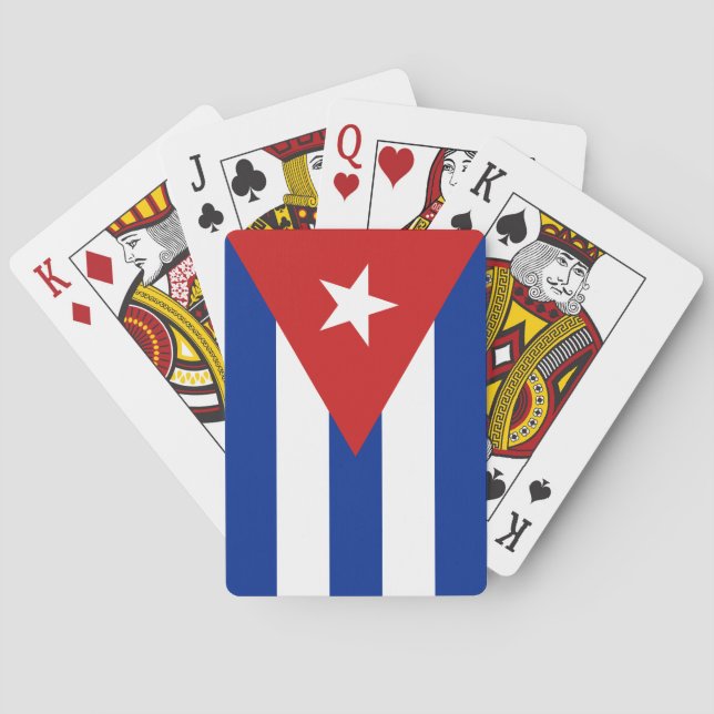 Jeu De Cartes Drapeau de Cuba (dos)