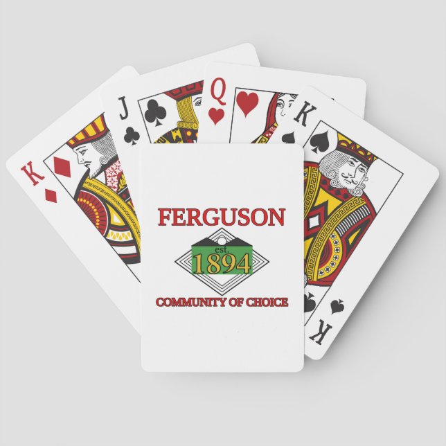 Jeu De Cartes Drapeau de Ferguson, Missouri (dos)