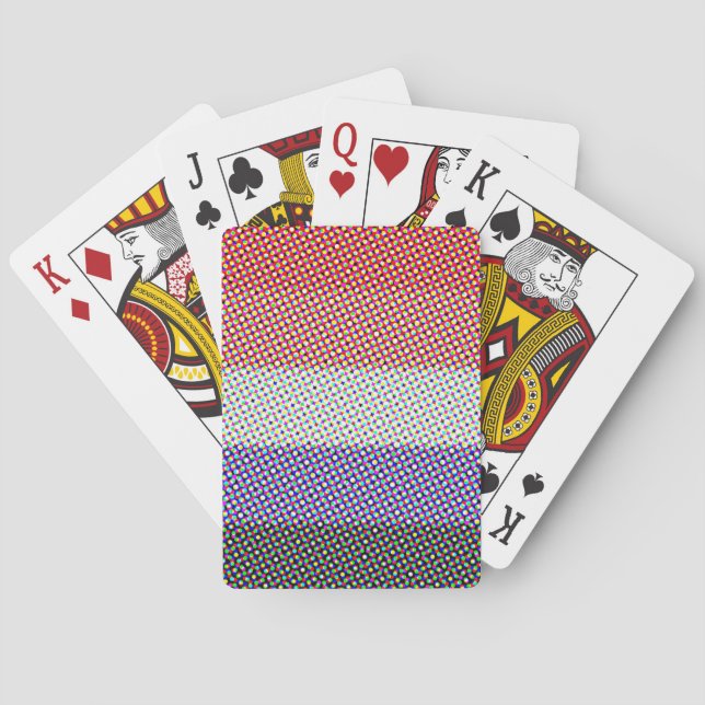 Jeu De Cartes Drapeau de fierté cupioromantique abstrait   (dos)