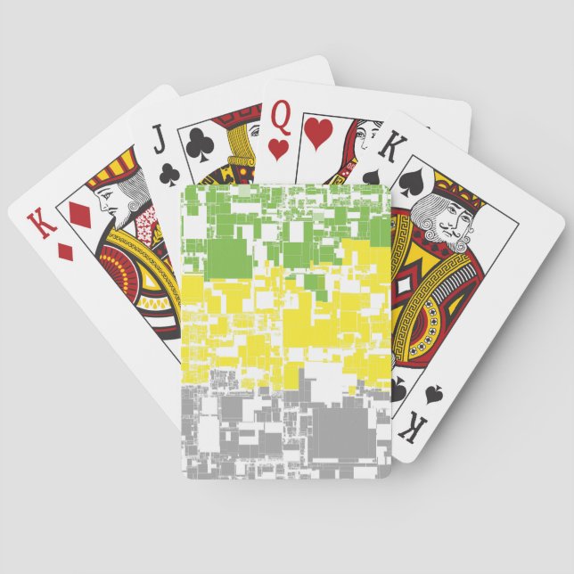 Jeu De Cartes Drapeau de fierté lithromantique abstrait funky gé (dos)
