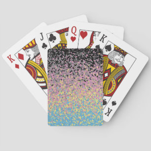 Jeu De Cartes Drapeau de fierté polygender pixelisé funky tripan