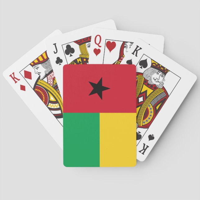 Jeu De Cartes Drapeau de Guinée Bissau Jouer des cartes (dos)