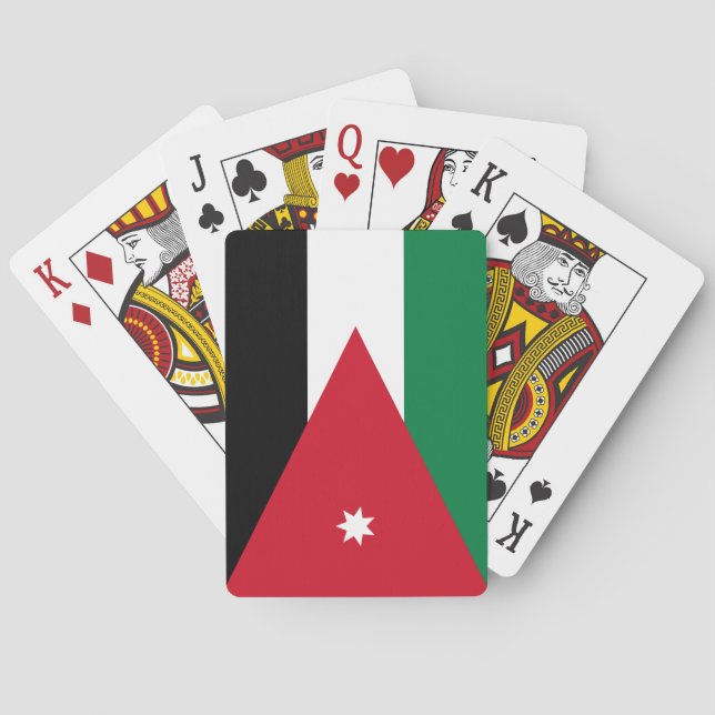 Jeu De Cartes Drapeau de Jordanie (dos)