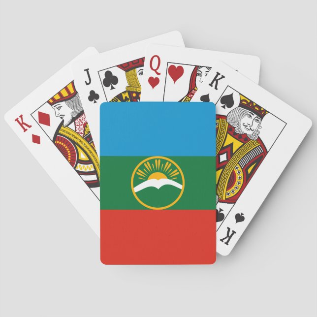 Jeu De Cartes Drapeau de Karatchaïevo-Tcherkessie (dos)