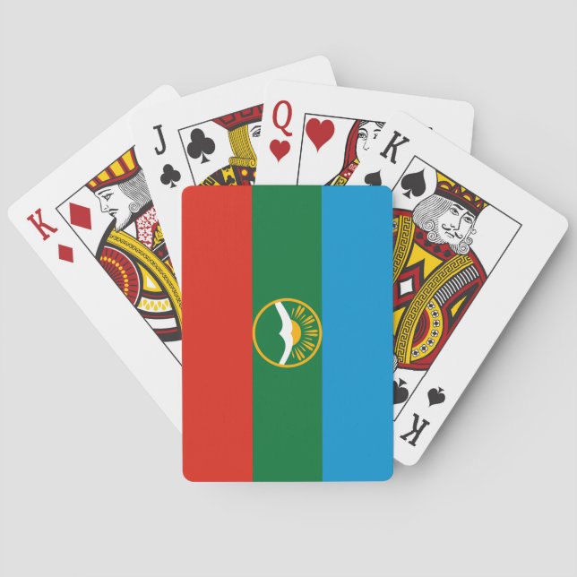 Jeu De Cartes Drapeau de Karatchaïevo-Tcherkessie (dos)