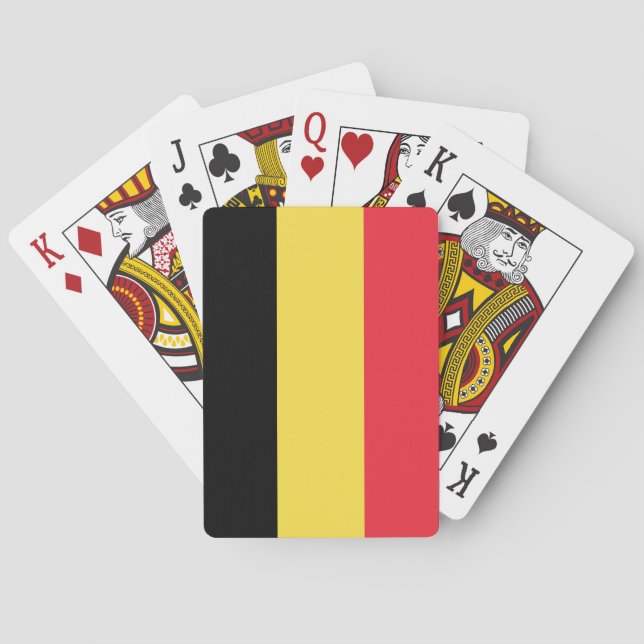 Jeu De Cartes Drapeau de la Belgique (dos)