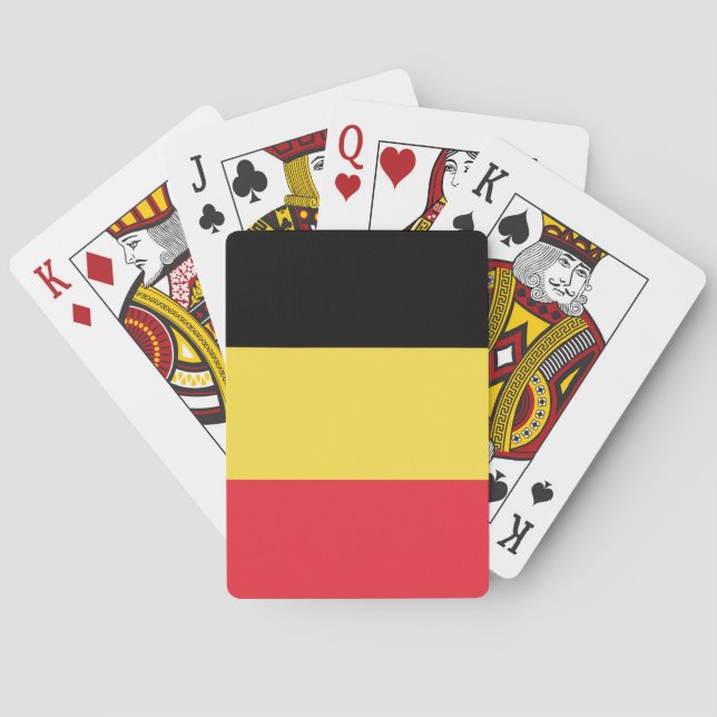 Jeu De Cartes Drapeau de la Belgique (dos)