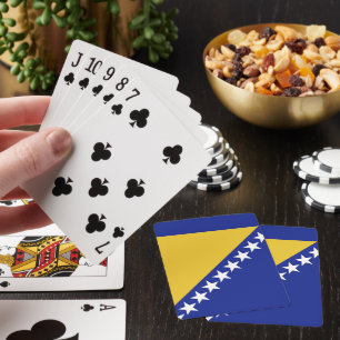 Jeu De Cartes drapeau de la Bosnie-Herzégovine