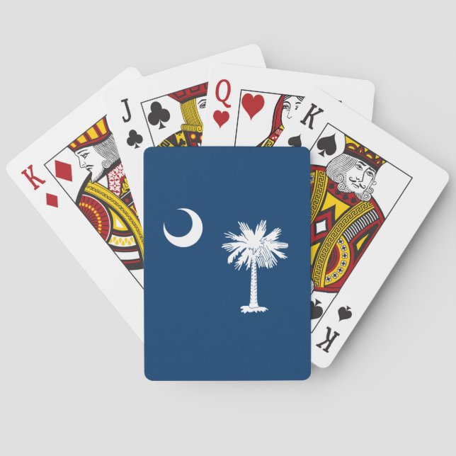 Jeu De Cartes Drapeau de la Caroline du Sud (dos)