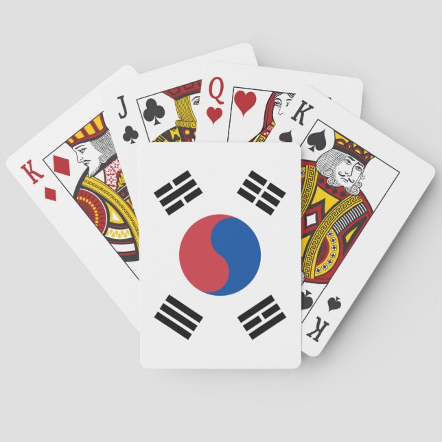 Jeu De Cartes Drapeau de la Corée du Sud (ROK) (dos)