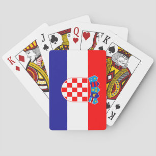 Jeu De Cartes Drapeau de la Croatie (Croate)