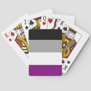 Jeu De Cartes Drapeau de la fierté asexuelle