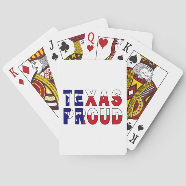 Jeu De Cartes Drapeau de la fierté du Texas (dos)