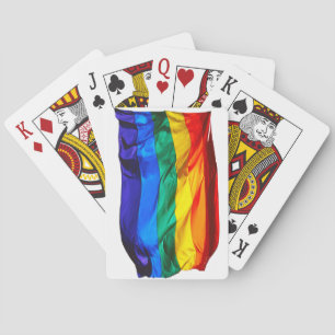 Jeu De Cartes Drapeau de la fierté gay de SlipperyJoe's flottant