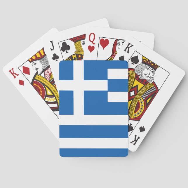 Jeu De Cartes Drapeau de la Grèce (dos)