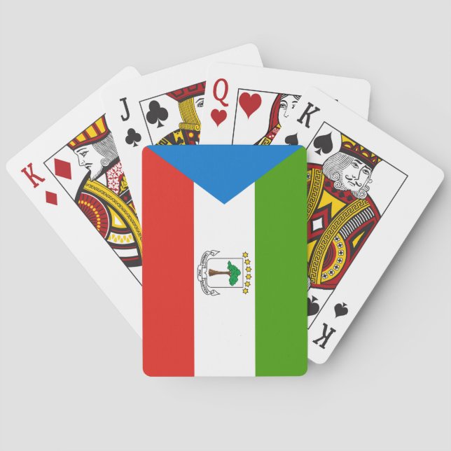 Jeu De Cartes Drapeau de la Guinée équatoriale (dos)