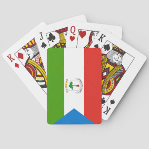 Jeu De Cartes Drapeau de la Guinée équatoriale (Afrique)