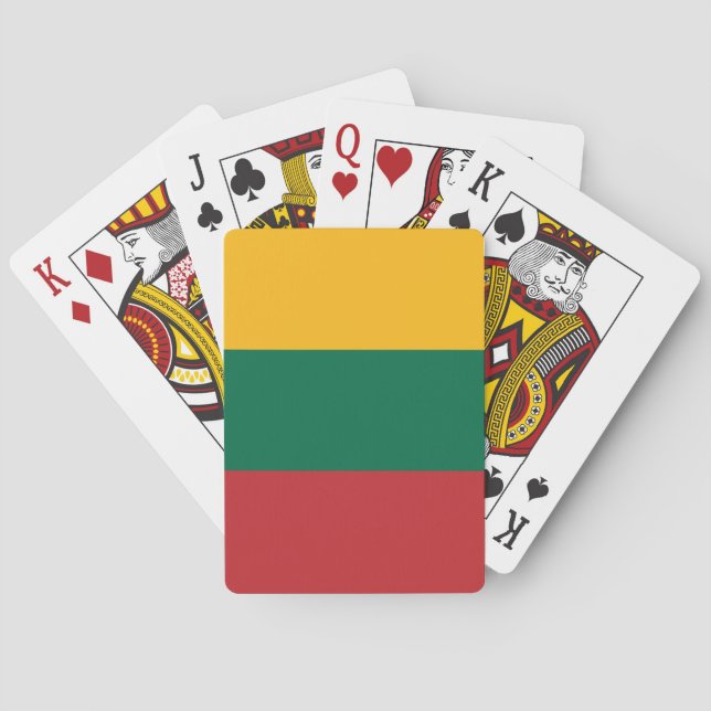 Jeu De Cartes Drapeau de la Lituanie (dos)