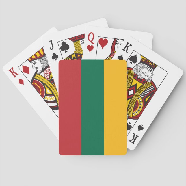 Jeu De Cartes Drapeau de la Lituanie (dos)