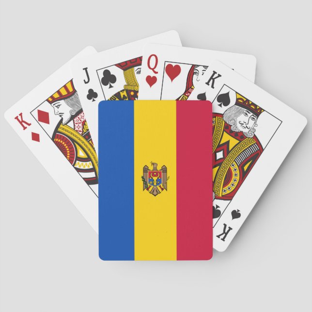 Jeu De Cartes Drapeau de la Moldavie (dos)