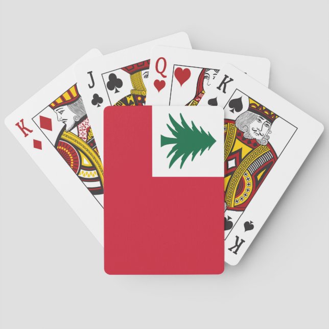 Jeu De Cartes Drapeau de la Nouvelle-Angleterre (dos)