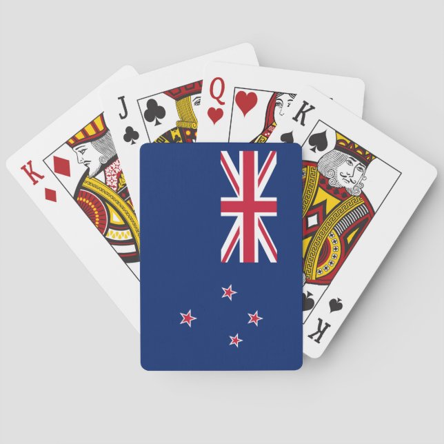Jeu De Cartes Drapeau de la Nouvelle-Zélande (dos)