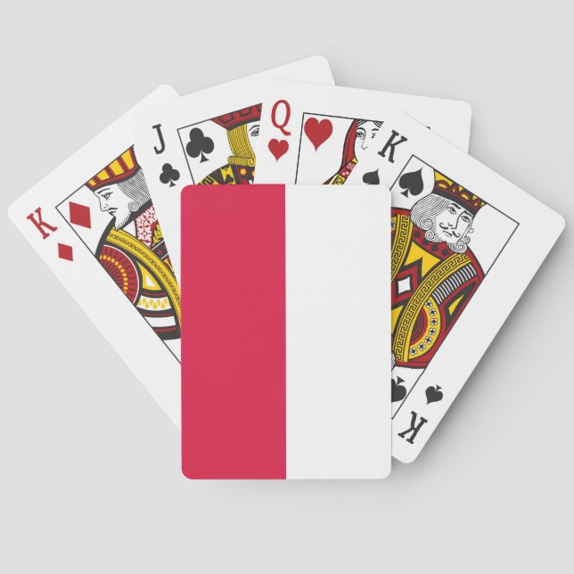 Jeu De Cartes Drapeau de la Pologne (dos)