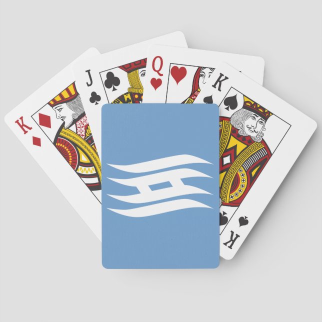 Jeu De Cartes Drapeau de la préfecture de Saitama, Japon (dos)