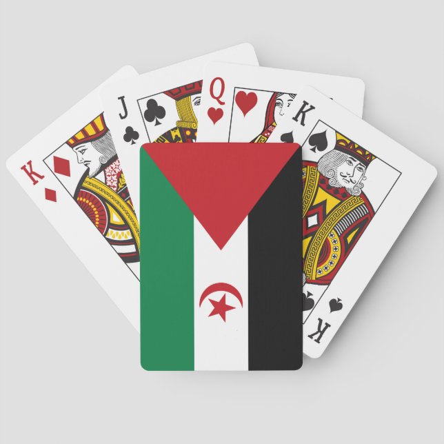 Jeu De Cartes Drapeau de la République arabe sahraouie démocrati (dos)