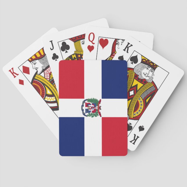 Jeu De Cartes Drapeau de la République Dominicaine (dos)