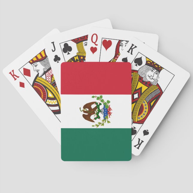 Jeu De Cartes Drapeau de la République mexicaine : 1824-1835, Pè (dos)
