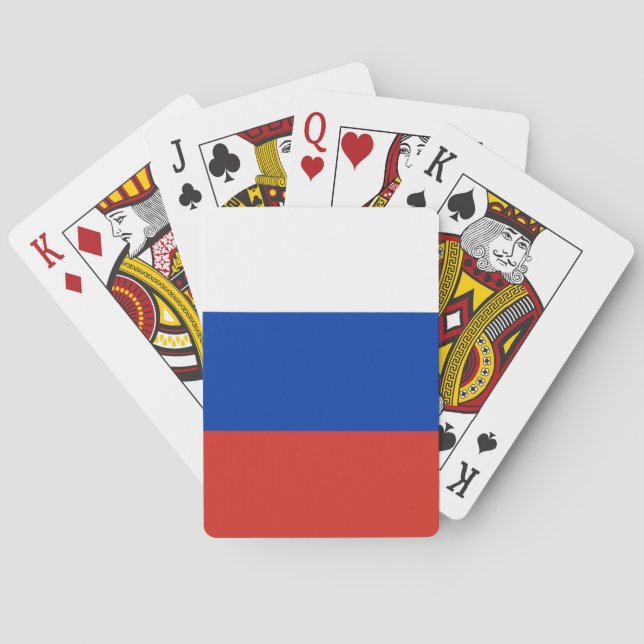 Jeu De Cartes Drapeau de la Russie (dos)