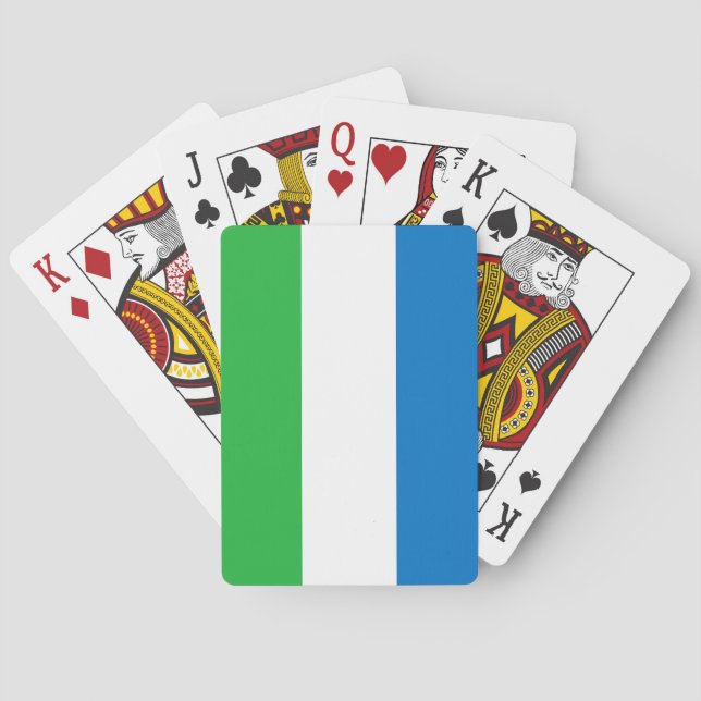 Jeu De Cartes Drapeau de la Sierra Leone (dos)