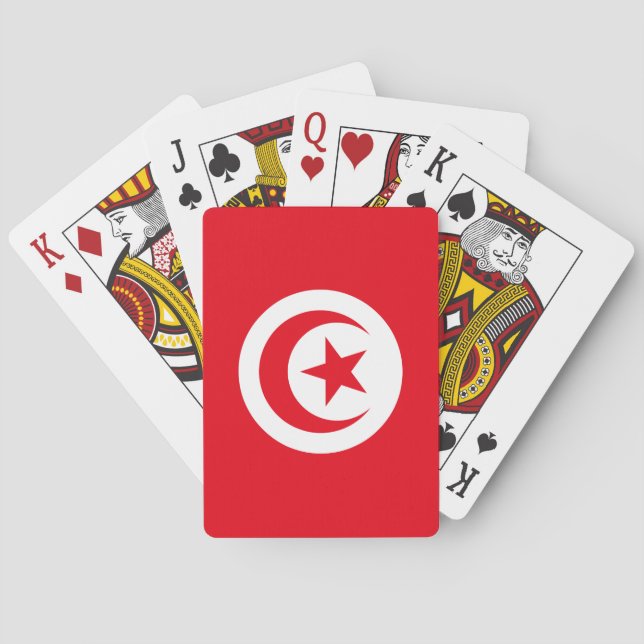 Jeu De Cartes Drapeau de la Tunisie (dos)